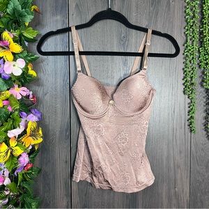 -🌸5/$25🌸Ornella Beige Printed Lingerie Top Size Medium/34A
